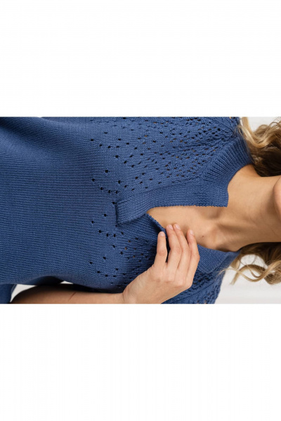 Джемпер Romgil РВ0368-ХЛ2 индиго - фото 7