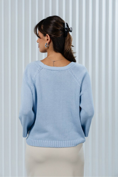 Джемпер Romgil РВ0369-ХЛ2 бледно-голубой - фото 2