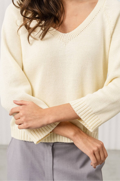 Джемпер Romgil РВ0369-ХЛ2 сливочный - фото 6