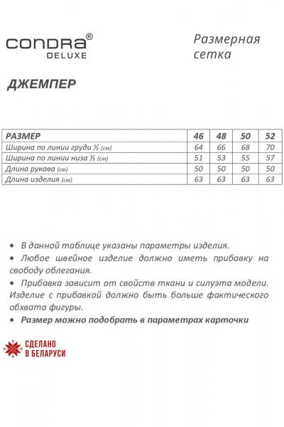 Джемпер Condra 16305 серый-мятный - фото 7