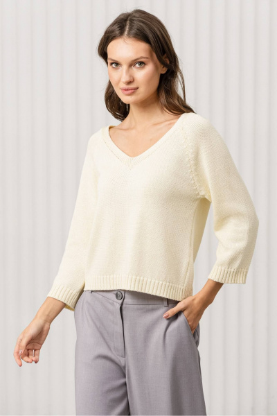 Джемпер Romgil РВ0369-ХЛ2 сливочный - фото 3