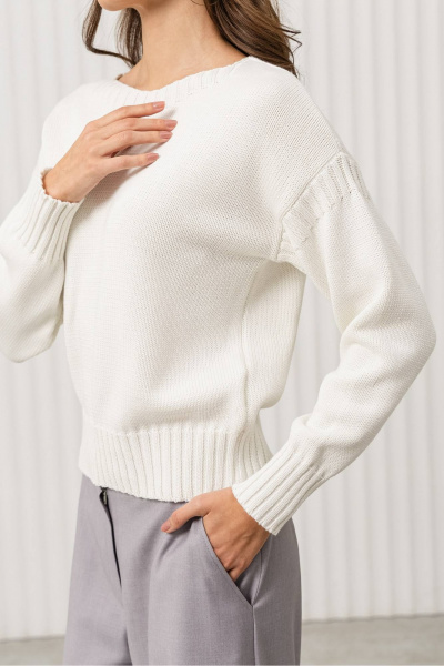 Джемпер Romgil РВ0371-ХЛ2 молочный - фото 4