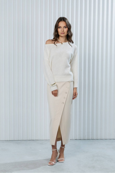 Джемпер Romgil РВ0373-АК2 молочный - фото 6