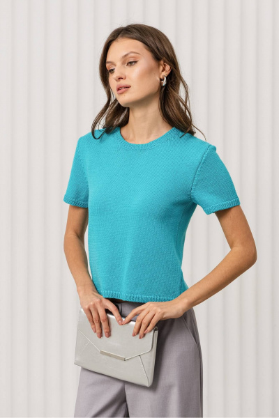 Джемпер Romgil РВ0376-ХЛ2 темно-бирюзовый - фото 6