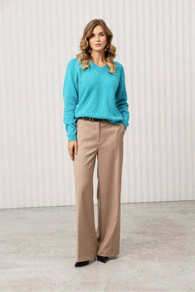 Джемпер Romgil РВ0380-ХЛ2 темно-бирюзовый - фото 4