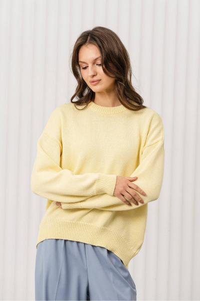 Джемпер Romgil РВ0406-ХЛ2 светло-желтый - фото 6