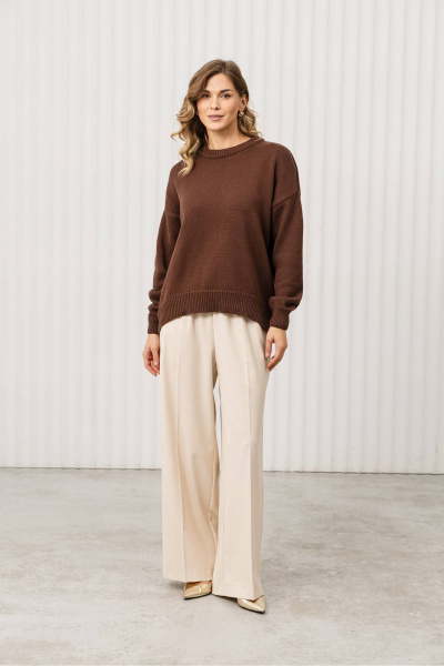 Джемпер Romgil РВ0406-ХЛ2 шоколадный - фото 7