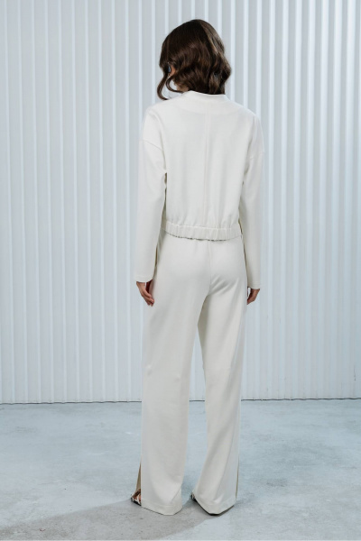 Брюки, жакет Romgil РП0109-ВИ2 молочный - фото 2
