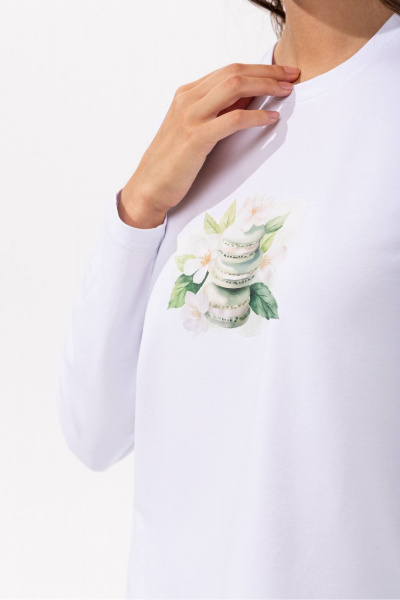 Джемпер Romgil РП0138-ХЛ2 белый - фото 3