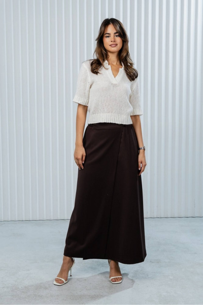 Юбка Romgil РТ0128-ВИ2 шоколадный - фото 4