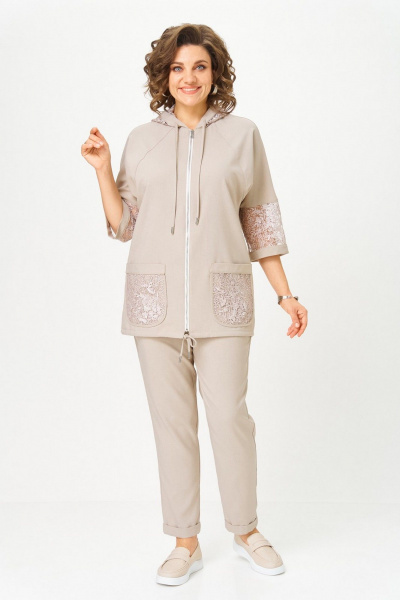 Брюки, жакет Svetlana-Style 1577 бежевый - фото 1