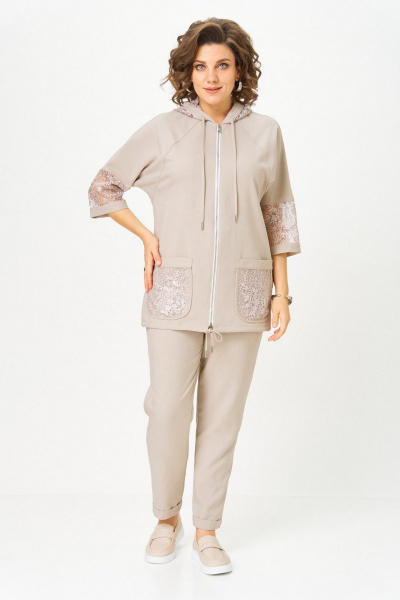 Брюки, жакет Svetlana-Style 1577 бежевый - фото 6