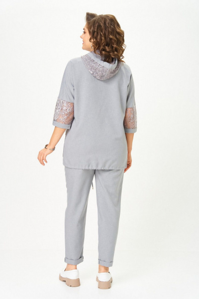 Брюки, жакет Svetlana-Style 1577 светло-серый - фото 3