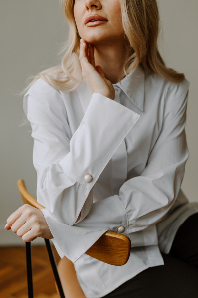 Блуза AEQU 120001-white - фото 10