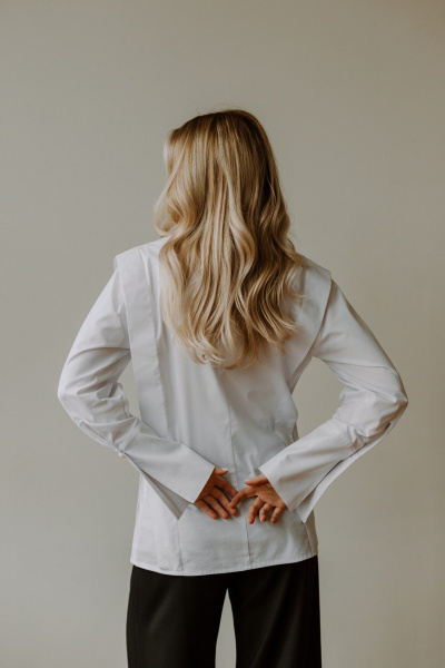 Блуза AEQU 120001-white - фото 8