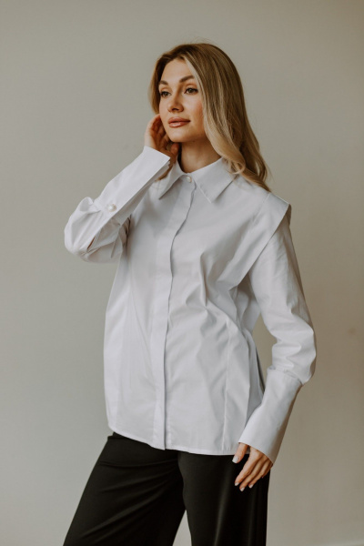Блуза AEQU 120001-white - фото 7