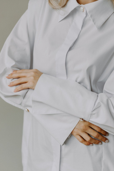 Блуза AEQU 120001-white - фото 6