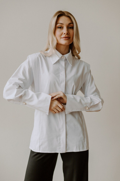 Блуза AEQU 120001-white - фото 1