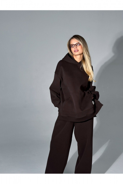 Брюки, худи Urban Base UB102-b шоколад - фото 6