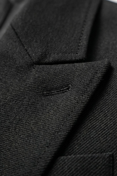 Деловой комплект жакет и брюки из хлопка AURA otd 9182 черный - фото 7