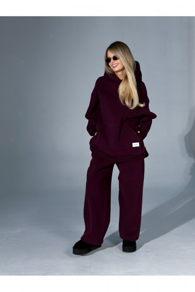 Брюки, худи Urban Base UB102-r винный - фото 7