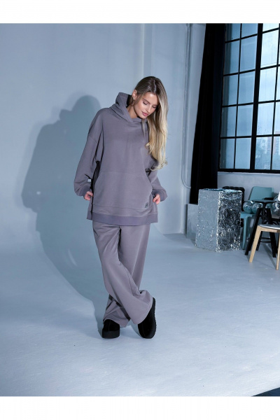 Брюки, худи Urban Base UB103 пепельный - фото 6