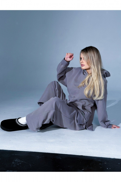 Брюки, худи Urban Base UB103 пепельный - фото 4