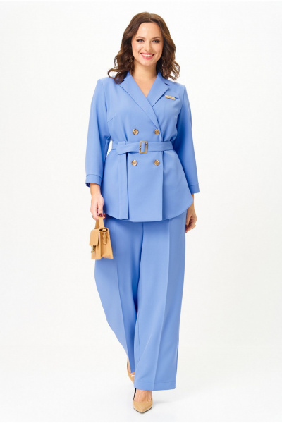 Брюки, жакет Твой имидж 2324 голубой - фото 1