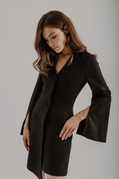 Платье AEQU 170002-black - фото 6