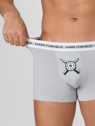 Трусы Mark Formelle 411228-2/25-5164П-5 лунный_луч_пули_на_графите_3_сл_1тр_на_дет_пер_гул - фото 1