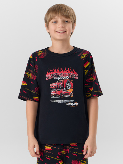 Джемпер, шорты Mark Formelle 563340/25-38724ПП-0 черный_гоночные_тачки_3_сл_на_пол - фото 1