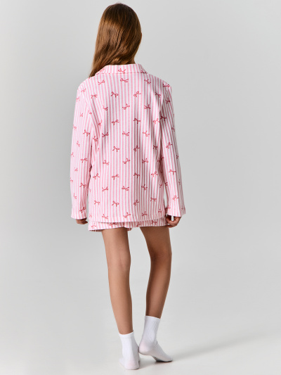 Рубашка, шорты Mark Formelle 567763/25-39204ПП-0 бантики_на_розовой_полоске - фото 3