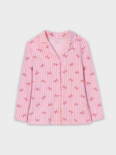 Рубашка, шорты Mark Formelle 567763/25-39204ПП-0 бантики_на_розовой_полоске - фото 1