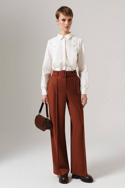 Блуза Nelva 23158 молочный - фото 2