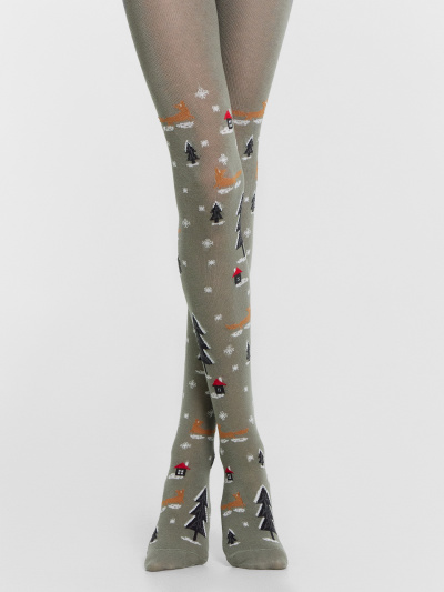 Колготки Mark Formelle 700K-3005/B2-24700K оливка_рис.3005 - фото 1