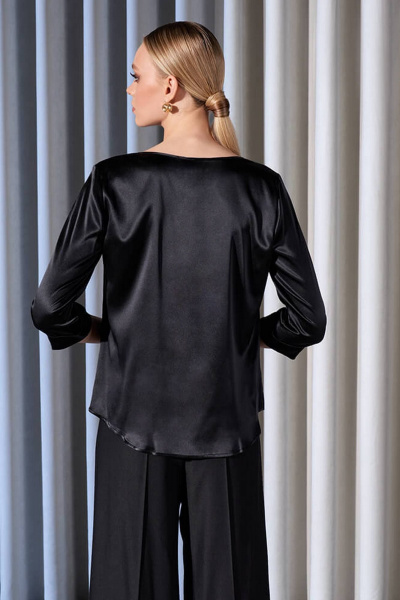 Блуза Nelva 23178 черный - фото 4