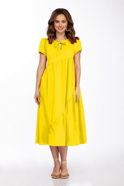 Платье Dilana VIP 1737/2 желтый - фото 1