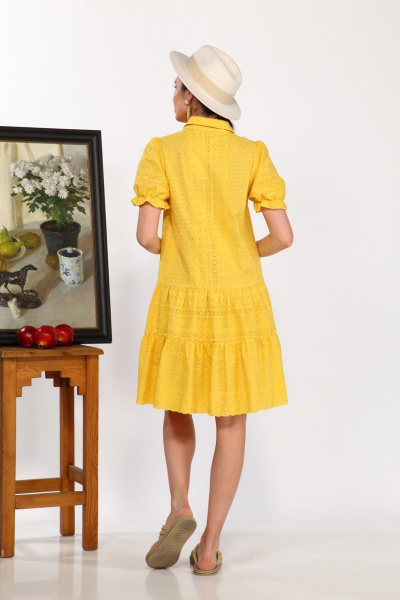 Платье Karina deLux B-436А желтый - фото 7