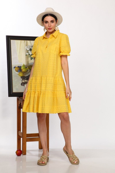 Платье Karina deLux B-436А желтый - фото 1