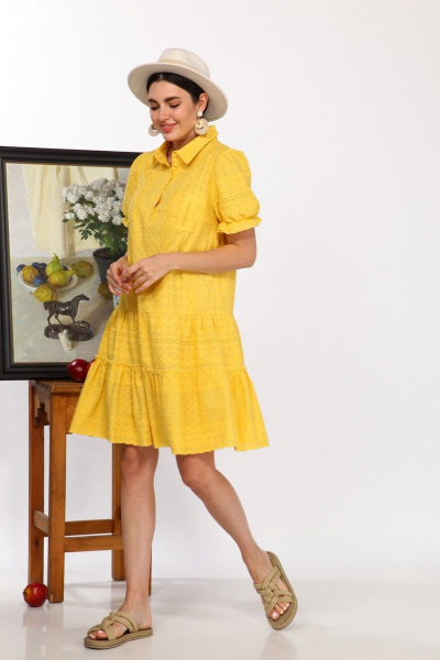 Платье Karina deLux B-436А желтый - фото 2