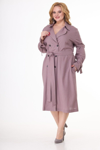 Платье Anelli 1029 фиолетовый - фото 1