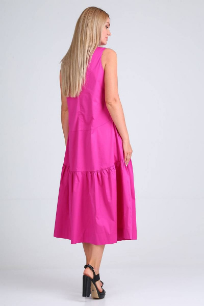 Платье FloVia 4084 розовый - фото 4