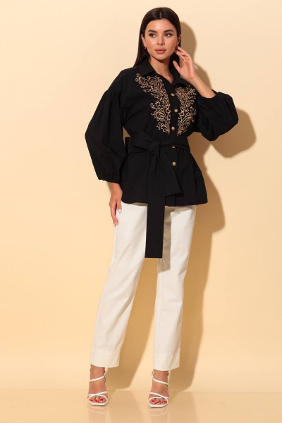 Блуза Chumakova Fashion 2055 черный_с_песочным - фото 4