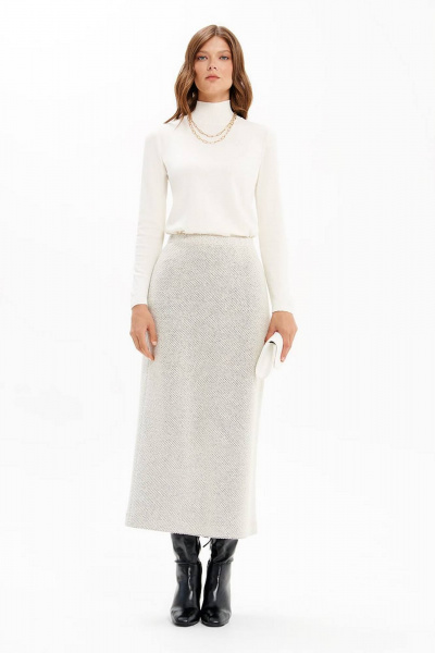Юбка Nelva 4935 молочный - фото 4