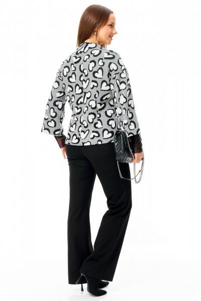 Брюки, джемпер, манжеты T&N 7725 сердечки-черный - фото 4