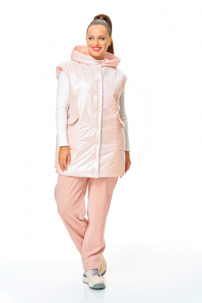 Брюки, жилет T&N 7735 розовый - фото 2