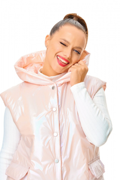 Жилет T&N 7736 розовый - фото 4