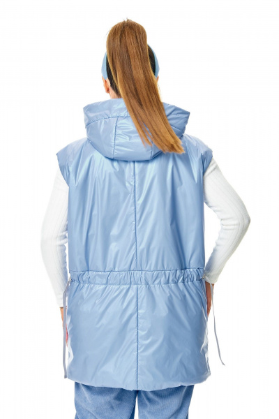 Жилет T&N 7736 голубой - фото 4