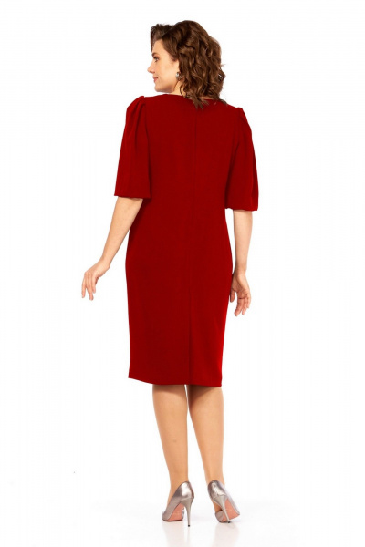 Платье Милора-стиль 1421 красный - фото 2