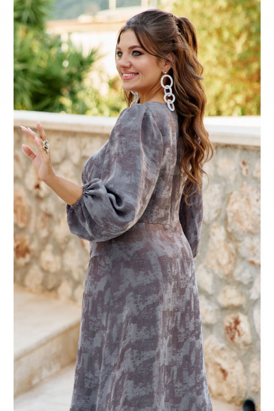 Платье Vittoria Queen 27103 меланж_серый - фото 4